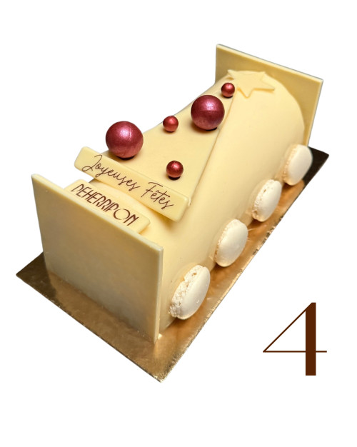 BÛCHE FLEUR DES NEIGES - 4 PERS