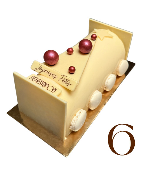 BÛCHE FLEUR DES NEIGES - 6 PERS