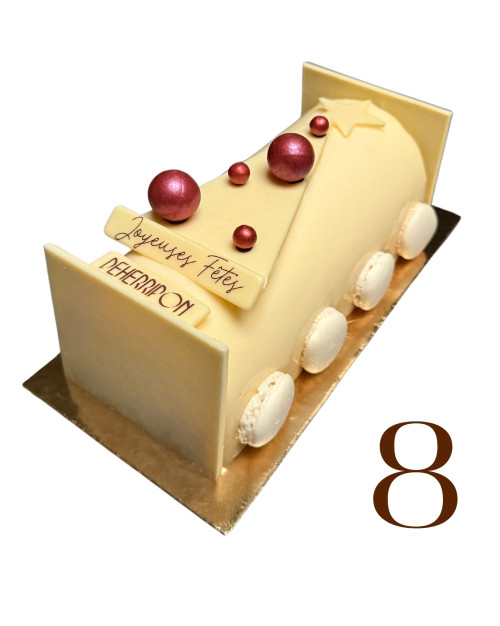 BÛCHE FLEUR DES NEIGES - 8 PERS