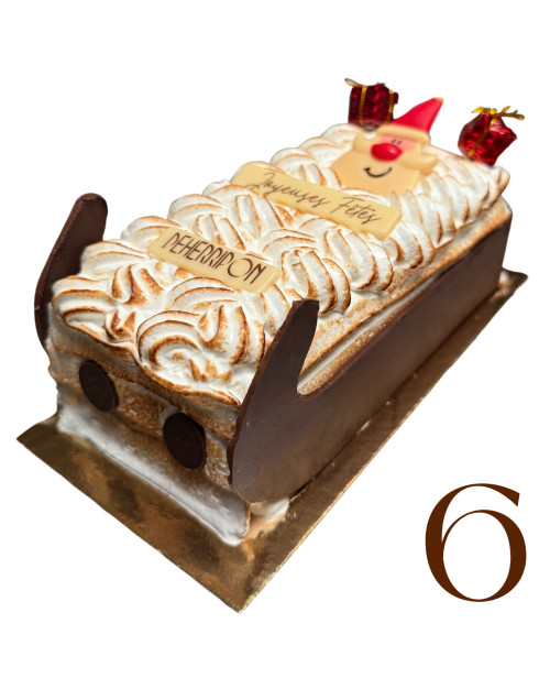 BÛCHE GLACEE TRAINEAU DU PERE NOEL - 6 PERS 