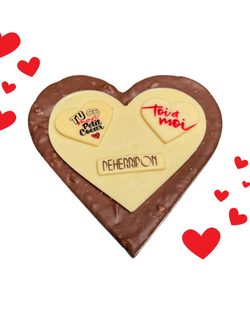 GRAND COEUR - CHOCOLAT AU LAIT PISTACHE NOISETTE 